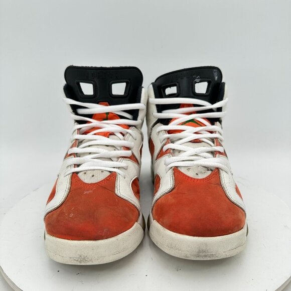 Nike Air Jordan 6 VI Youth Size 7Y Women 8.5 384665-145 Orange Gatorade Shoes - Picture 2 of 11